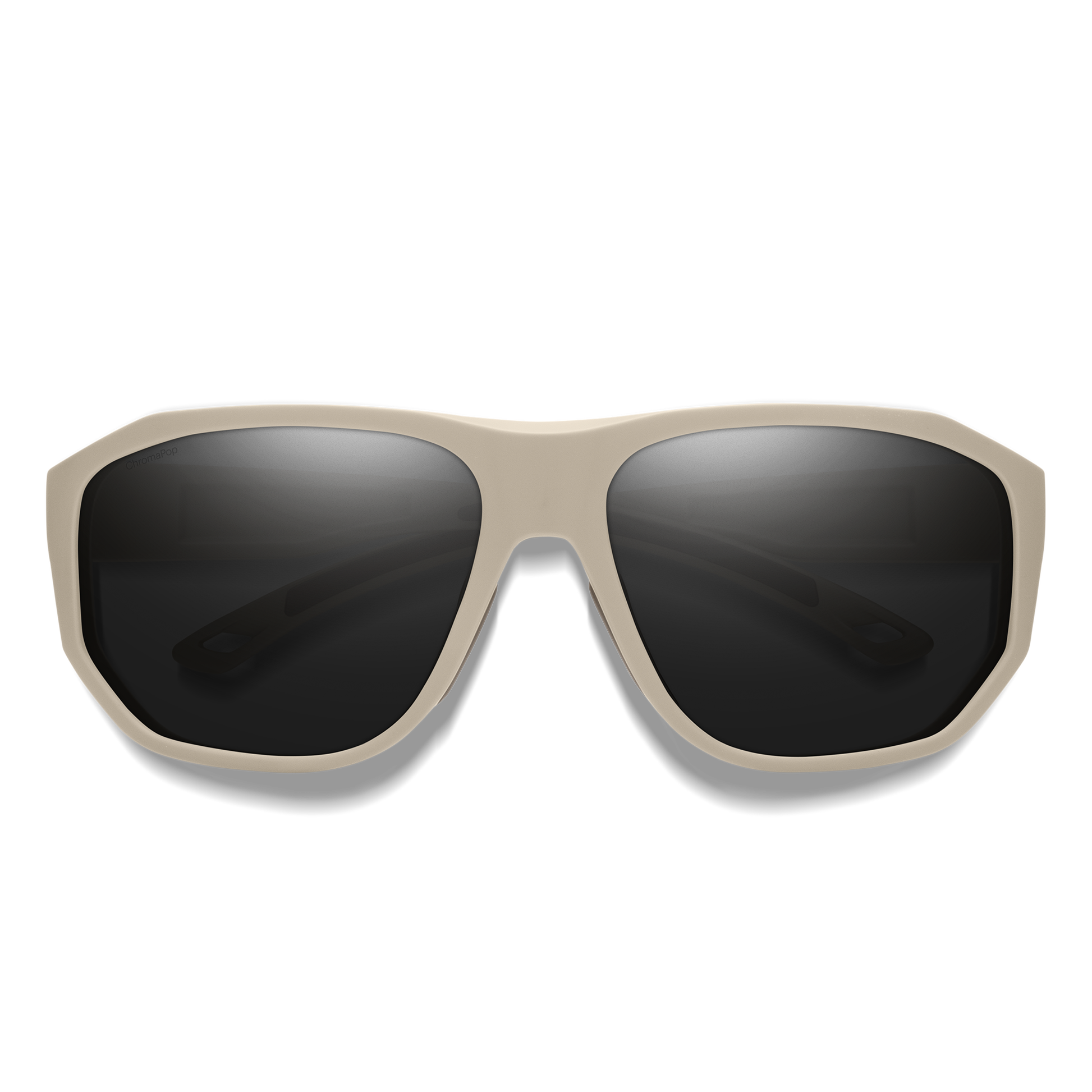 Outrigger, Sunglasses + Matte Black | ChromaPop Glass Polarized Blue Mirror