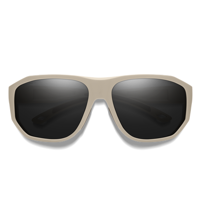 Outrigger, Sunglasses + Matte Black | ChromaPop Glass Polarized Blue Mirror