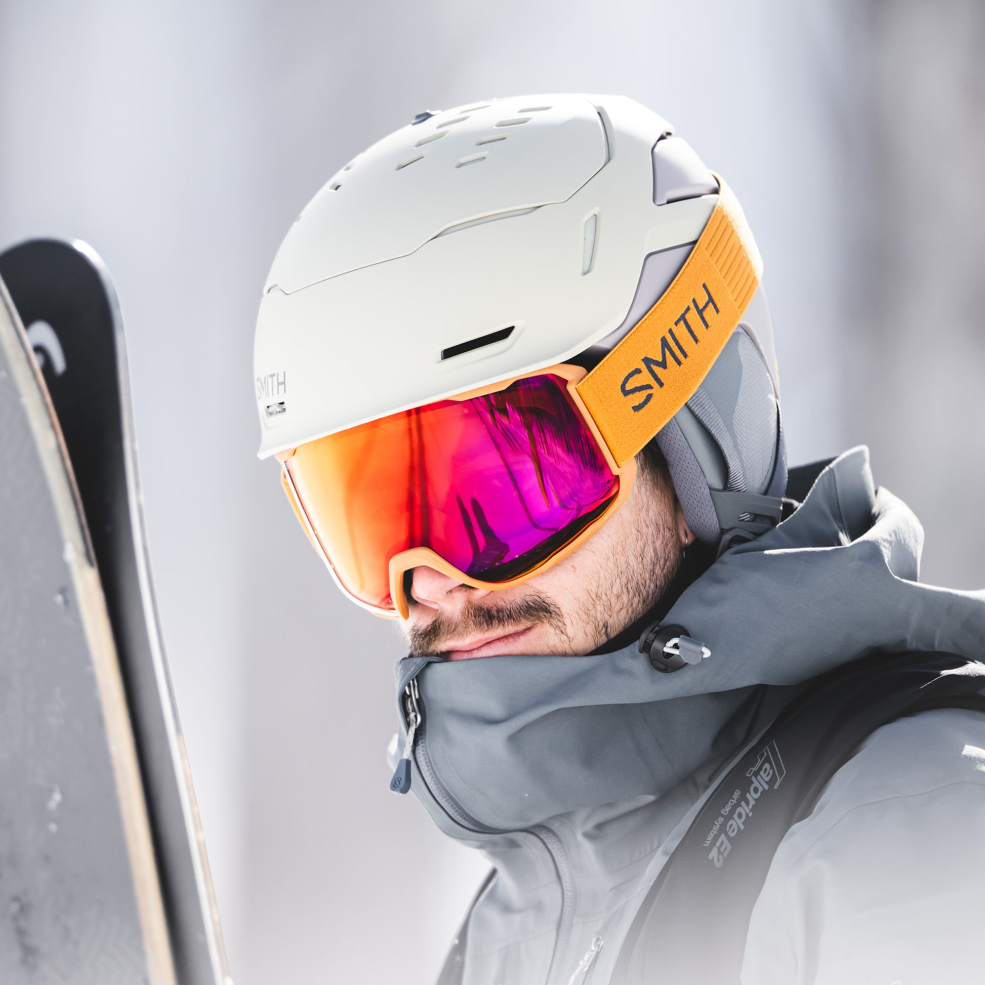 akaso goggles with smith helmet Ski Flexible Adhesive Action Camera Mount for Horse Riding Smith Ski Helmet & Goggle