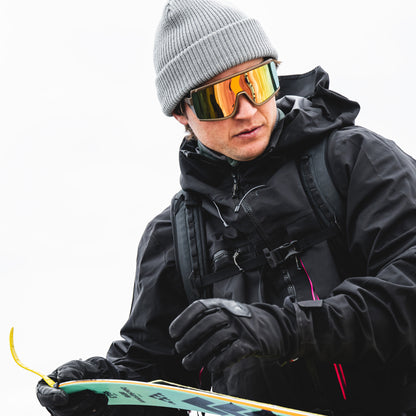 Pursuit, Matte Black | ChromaPop Glacier Photochromic Copper To Gray With Blue Mirror