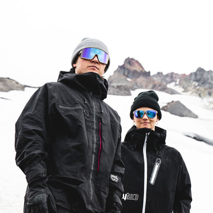 Pursuit, Matte Black | ChromaPop Glacier Photochromic Copper To Gray With Blue Mirror