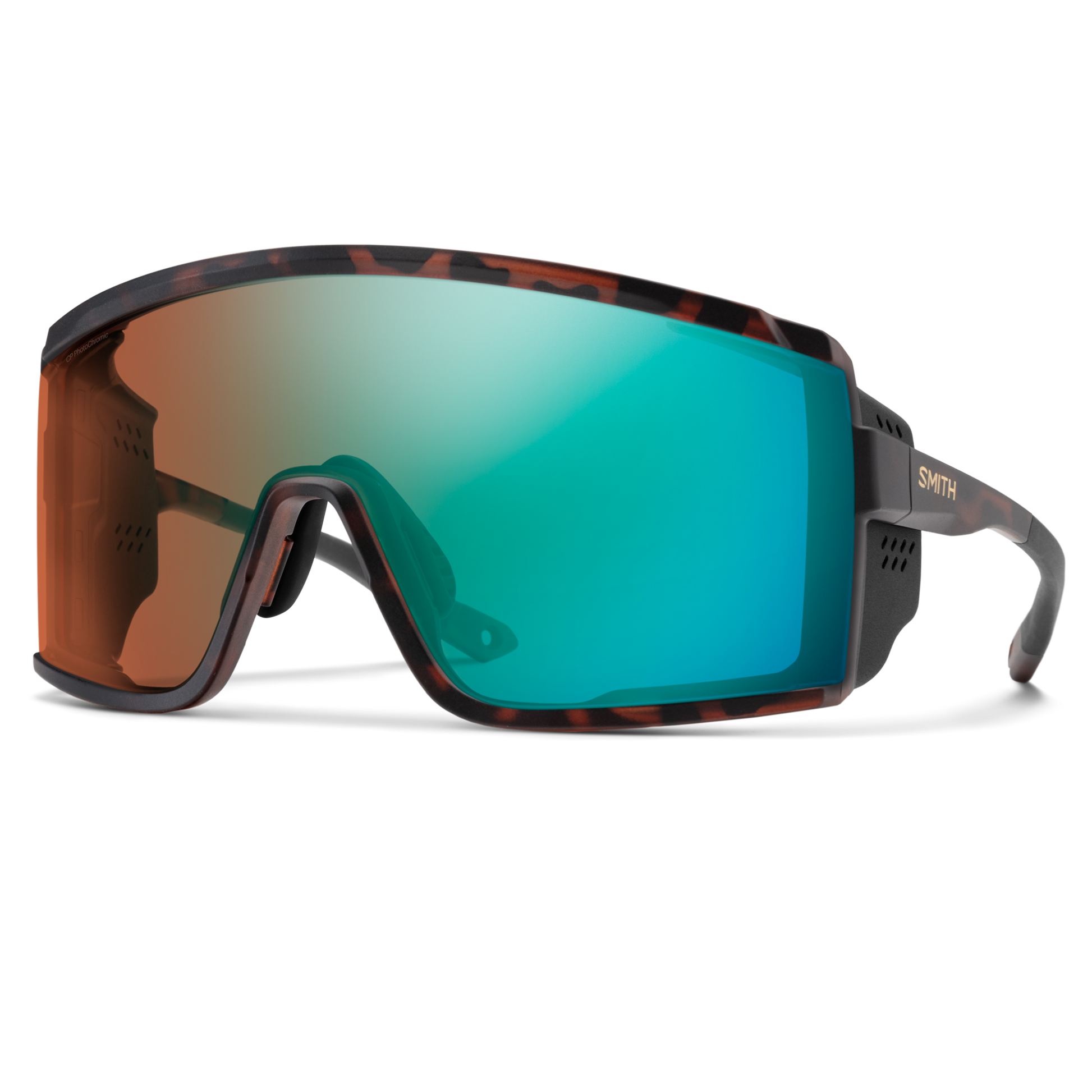 Pursuit, Matte Black | ChromaPop Glacier Photochromic Copper To Gray With Blue Mirror