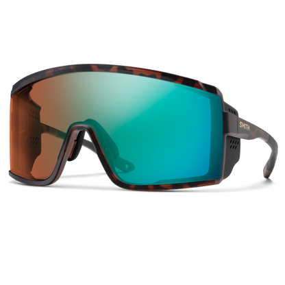 Pursuit, Matte Black | ChromaPop Glacier Photochromic Copper To Gray With Blue Mirror