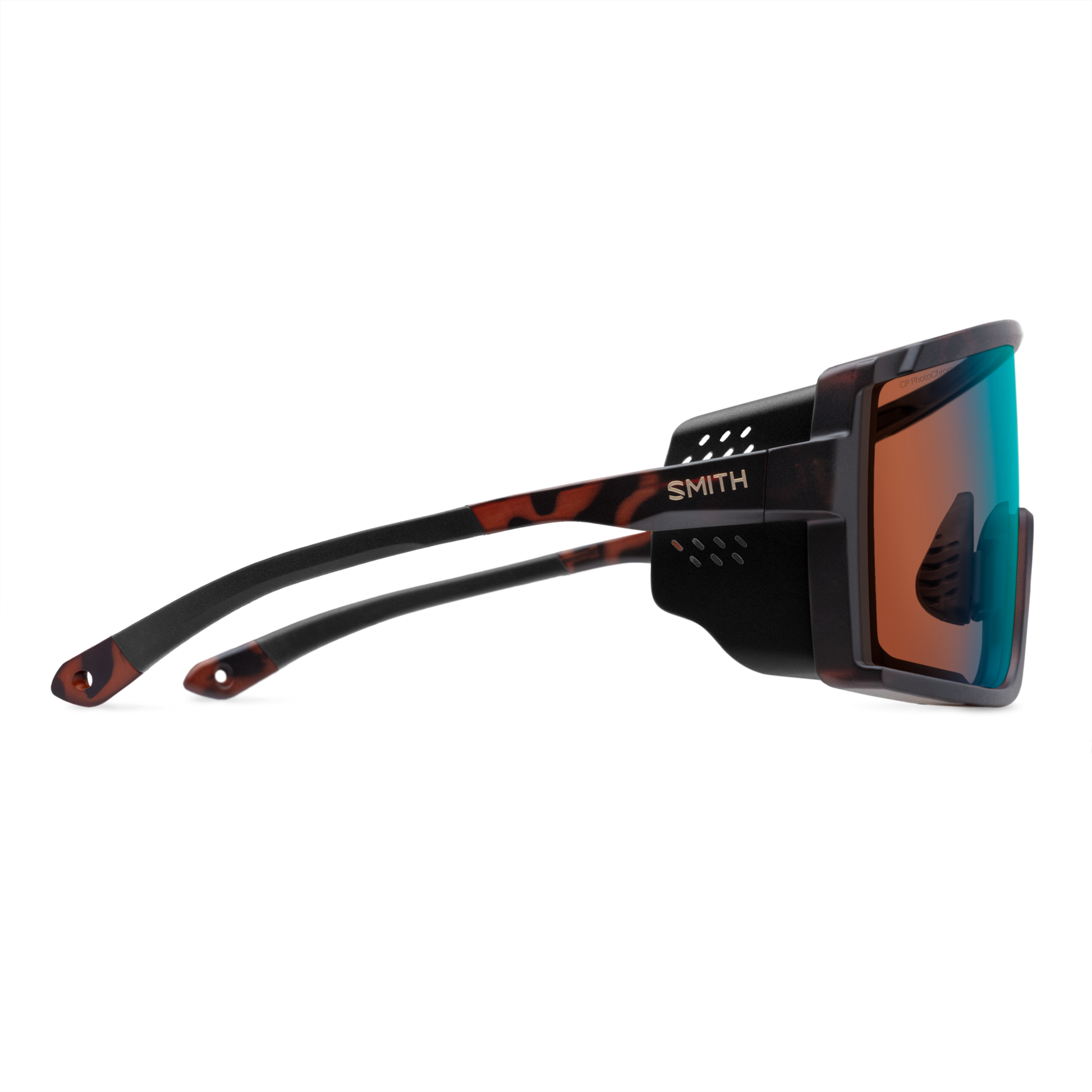 Pursuit, Matte Black | ChromaPop Glacier Photochromic Copper To Gray With Blue Mirror