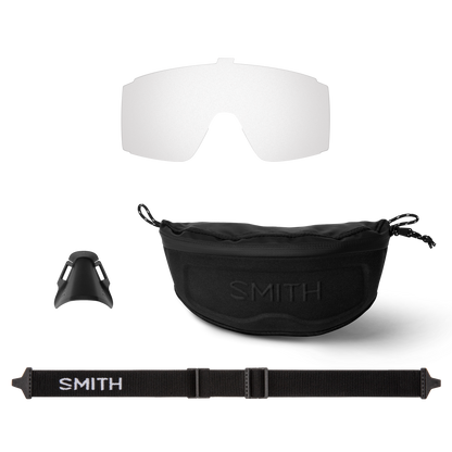 Pursuit, Matte Black | ChromaPop Glacier Photochromic Copper To Gray With Blue Mirror