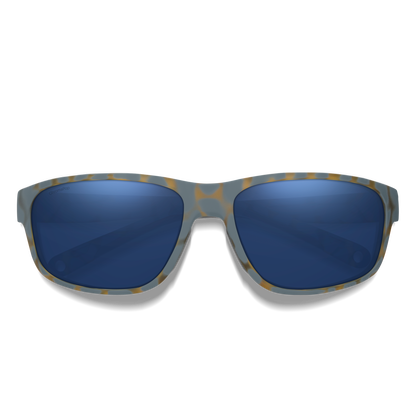 Redding 2, Sunglasses + Matte Black | ChromaPop Polarized Blue Mirror