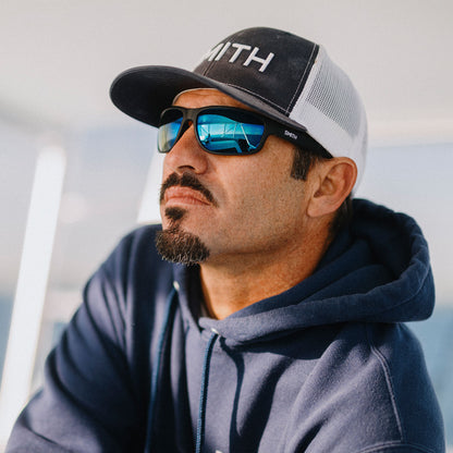 Redding 2, Sunglasses + Matte Black | ChromaPop Polarized Blue Mirror