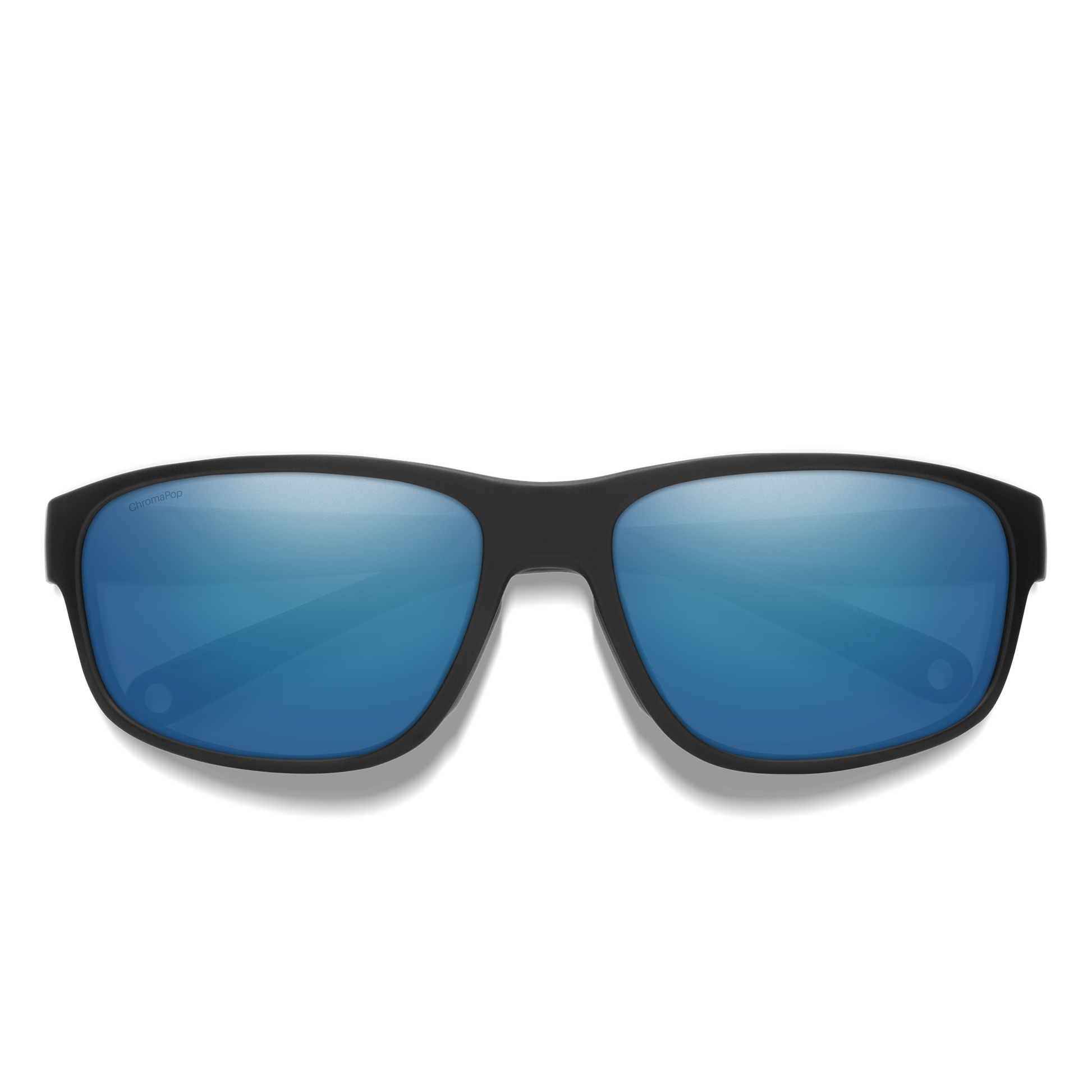 Redding 2, Sunglasses + Matte Black | ChromaPop Polarized Blue Mirror