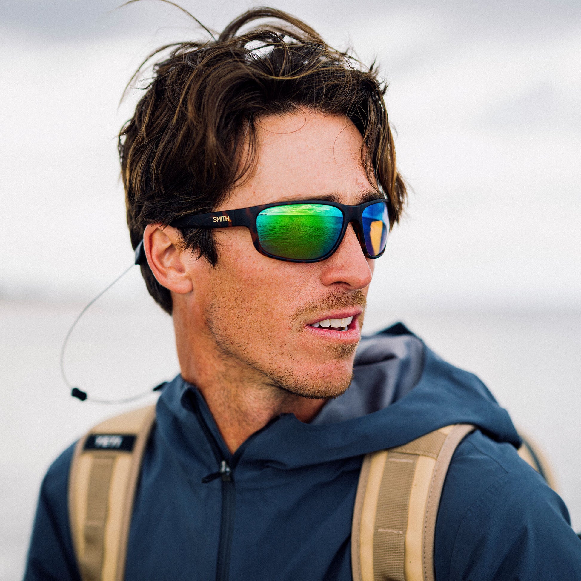 Redding 2, Sunglasses + Matte Black | ChromaPop Polarized Blue Mirror