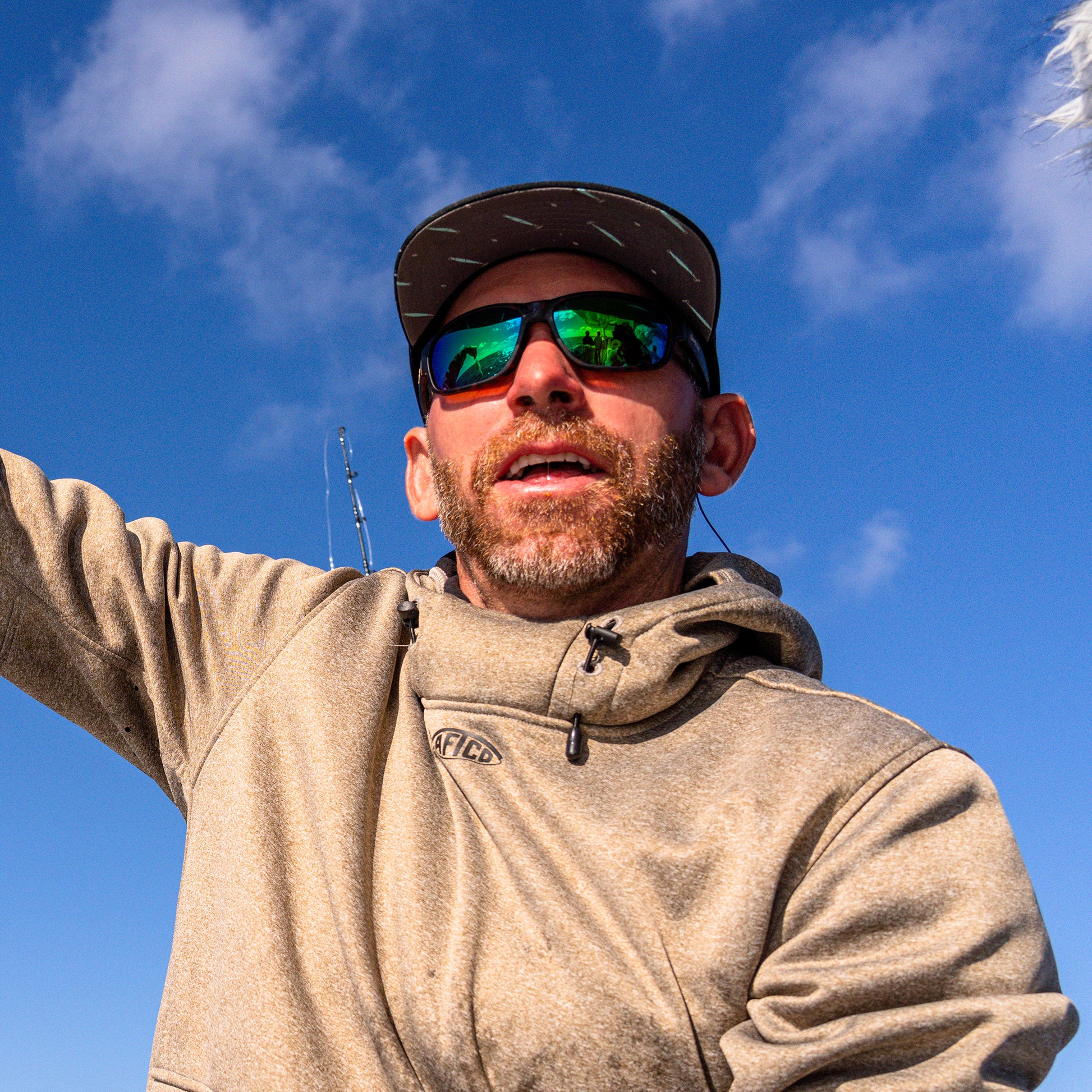 Redding 2, Sunglasses + Matte Black | ChromaPop Polarized Blue Mirror