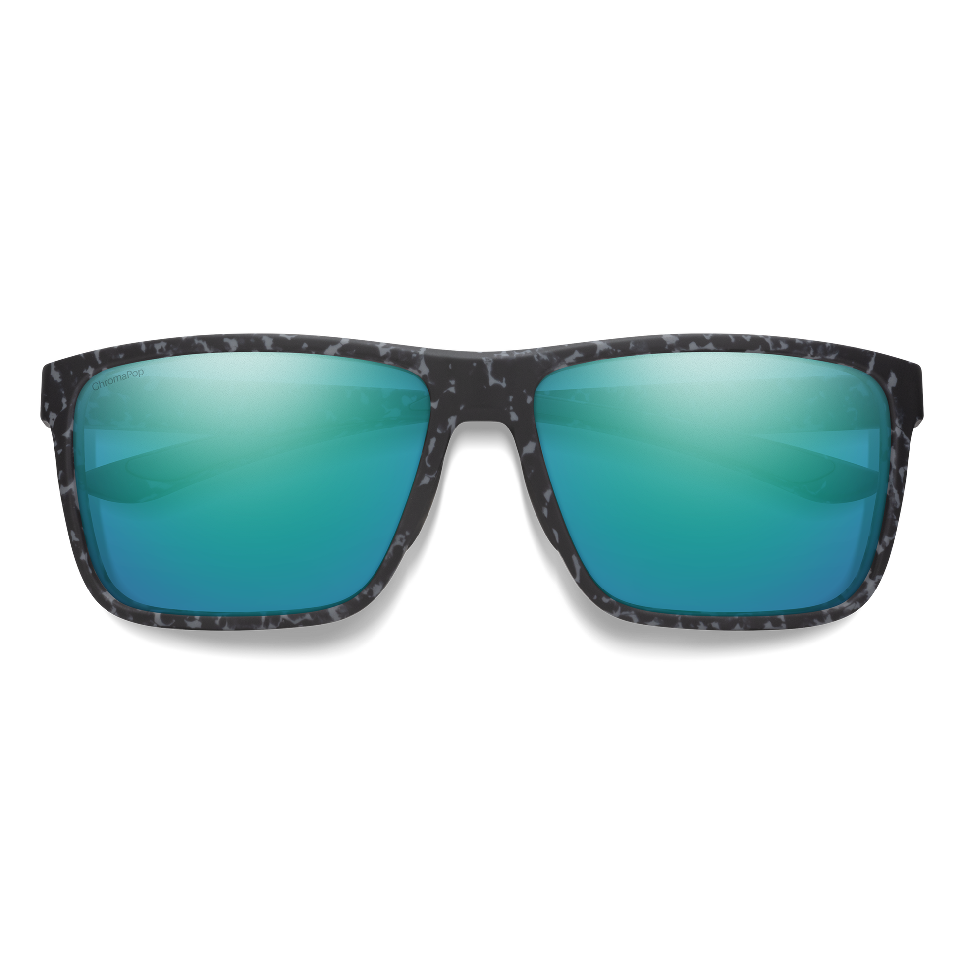 Riptide, Sunglasses + Matte Black | ChromaPop Glass Polarized Blue Mirror