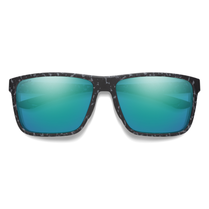 Riptide, Sunglasses + Matte Black | ChromaPop Glass Polarized Blue Mirror