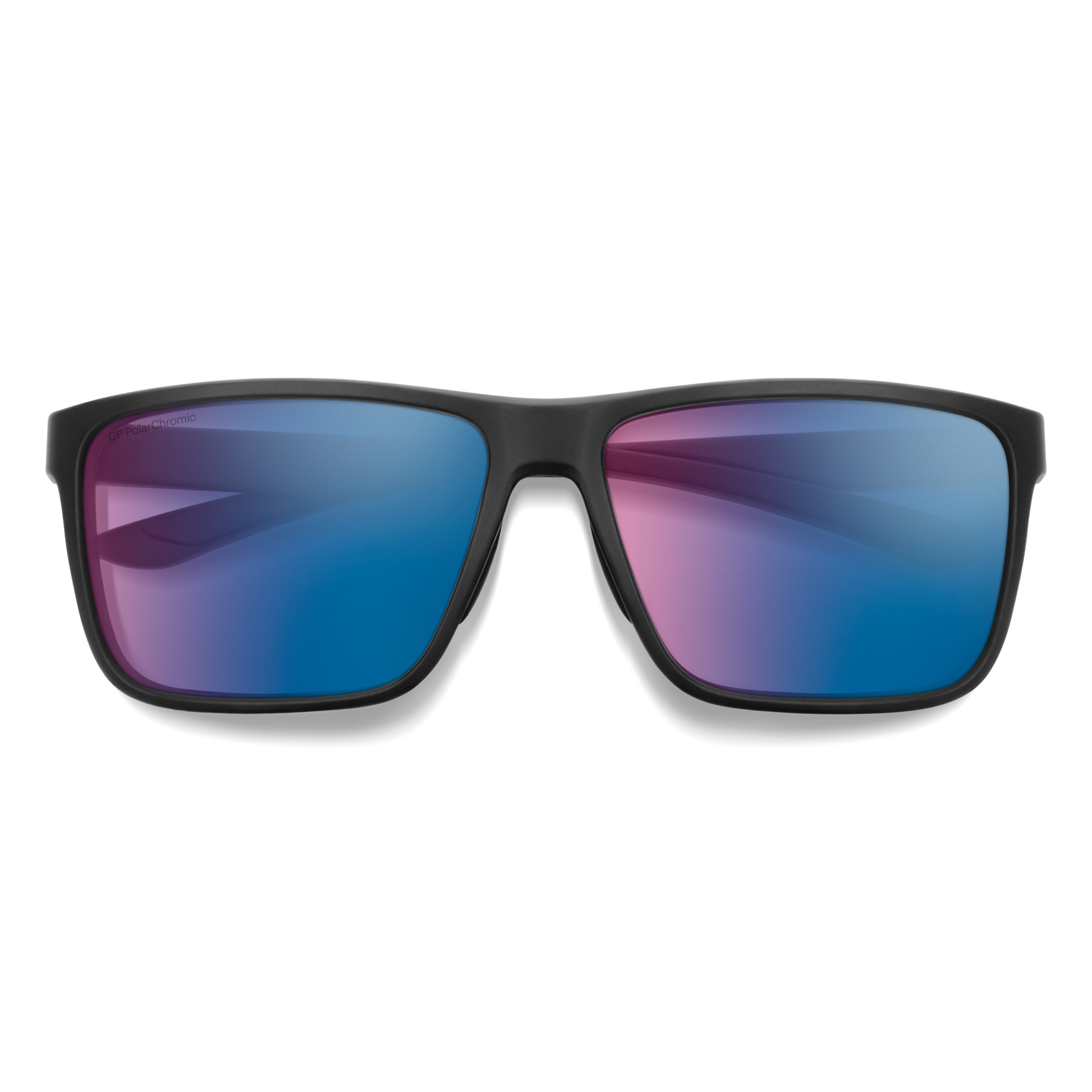 Riptide, Sunglasses + Matte Black | ChromaPop Glass Polarized Blue Mirror