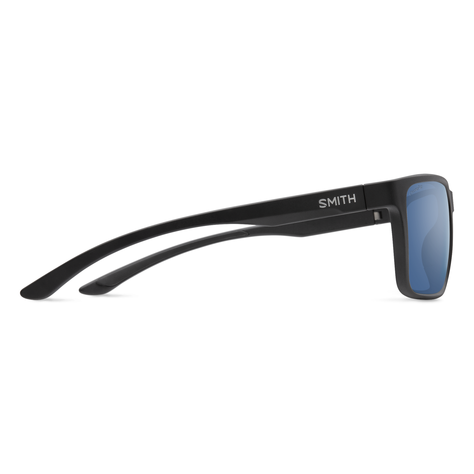 Riptide, Sunglasses + Matte Black | ChromaPop Glass Polarized Blue Mirror