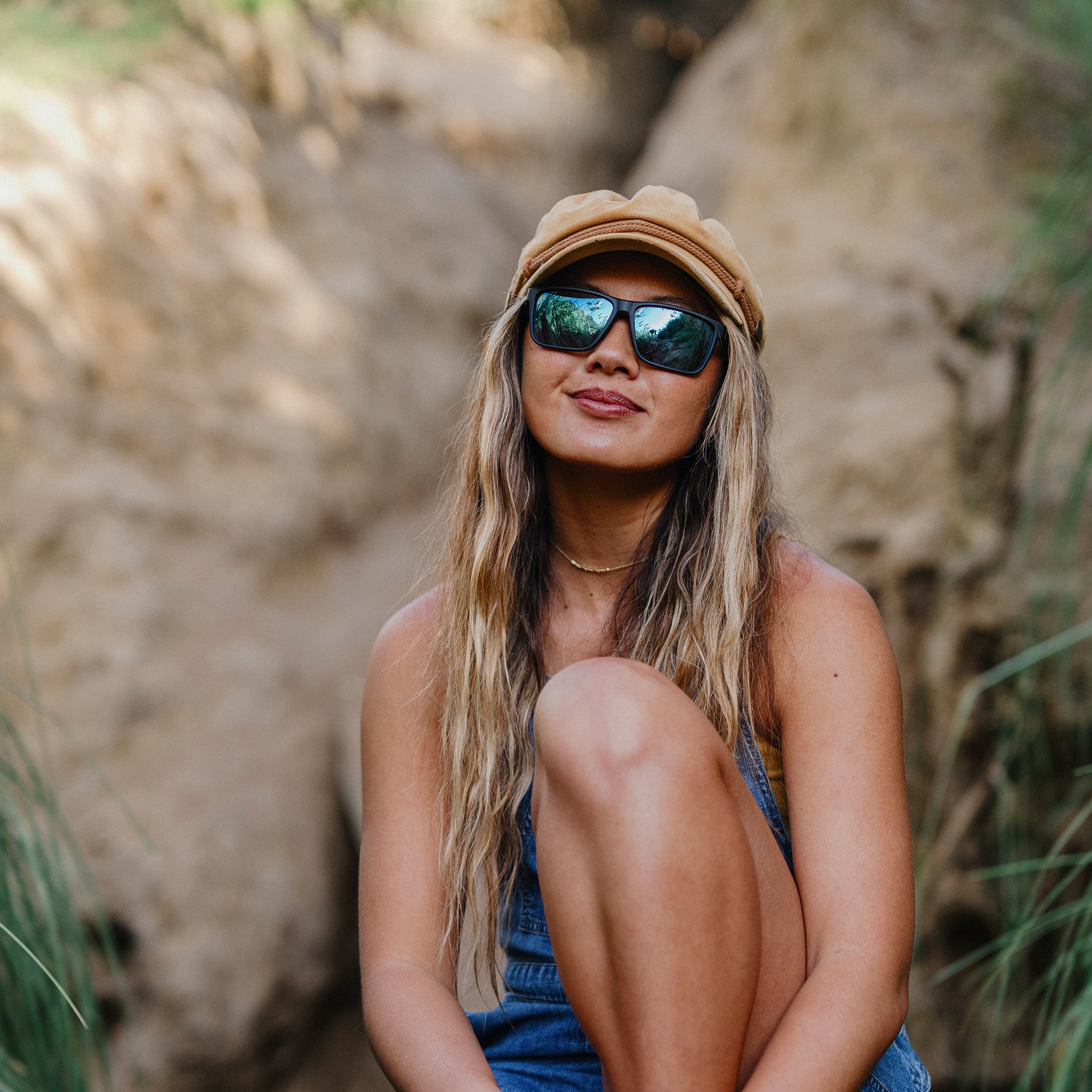 Riptide, Sunglasses + Matte Black | ChromaPop Glass Polarized Blue Mirror