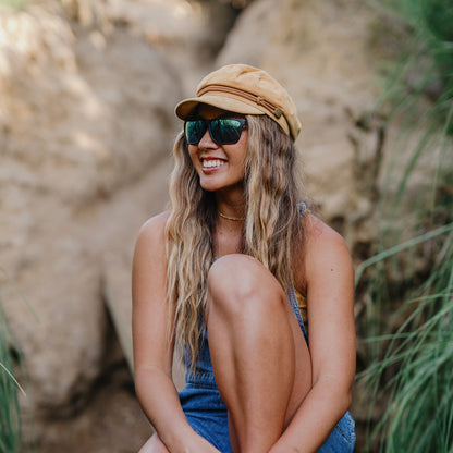 Riptide, Sunglasses + Matte Black | ChromaPop Glass Polarized Blue Mirror