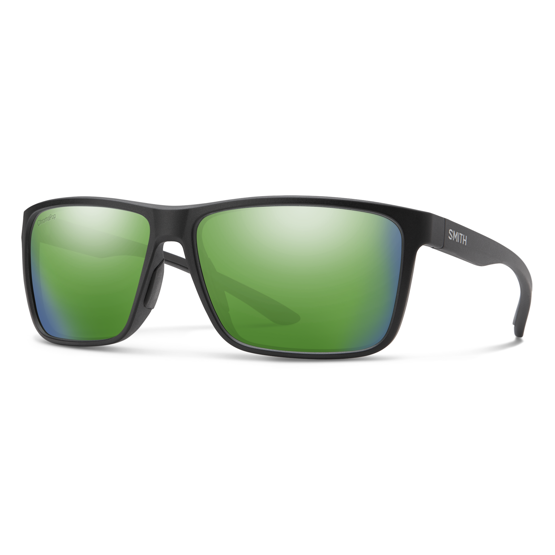 Riptide, Sunglasses + Matte Black | ChromaPop Glass Polarized Blue Mirror
