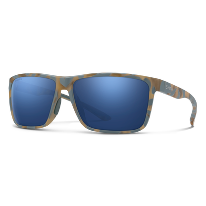 Riptide, Sunglasses + Matte Black | ChromaPop Glass Polarized Blue Mirror