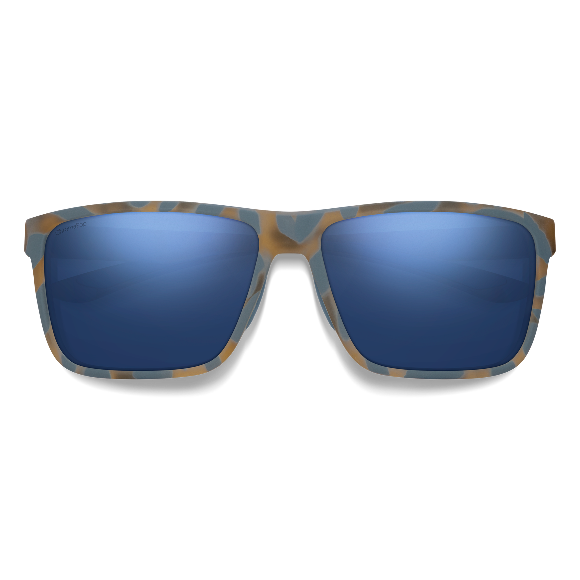 Riptide, Sunglasses + Matte Black | ChromaPop Glass Polarized Blue Mirror