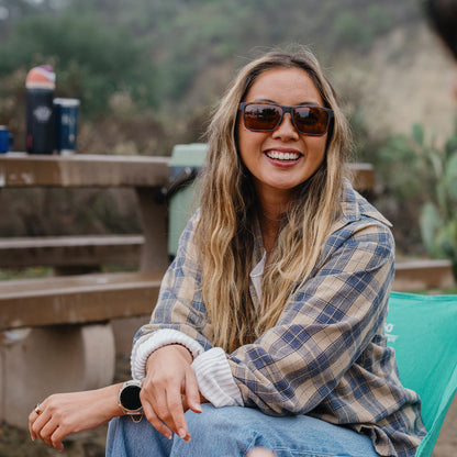 Riptide, Sunglasses + Matte Black | ChromaPop Glass Polarized Blue Mirror