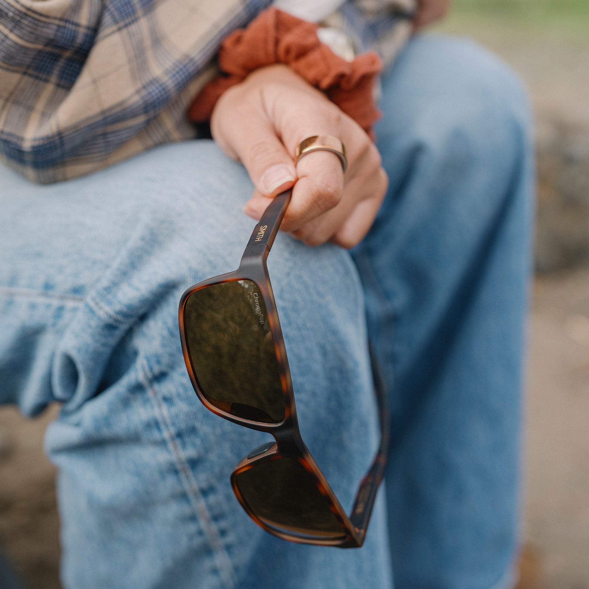 Riptide, Sunglasses + Matte Black | ChromaPop Glass Polarized Blue Mirror