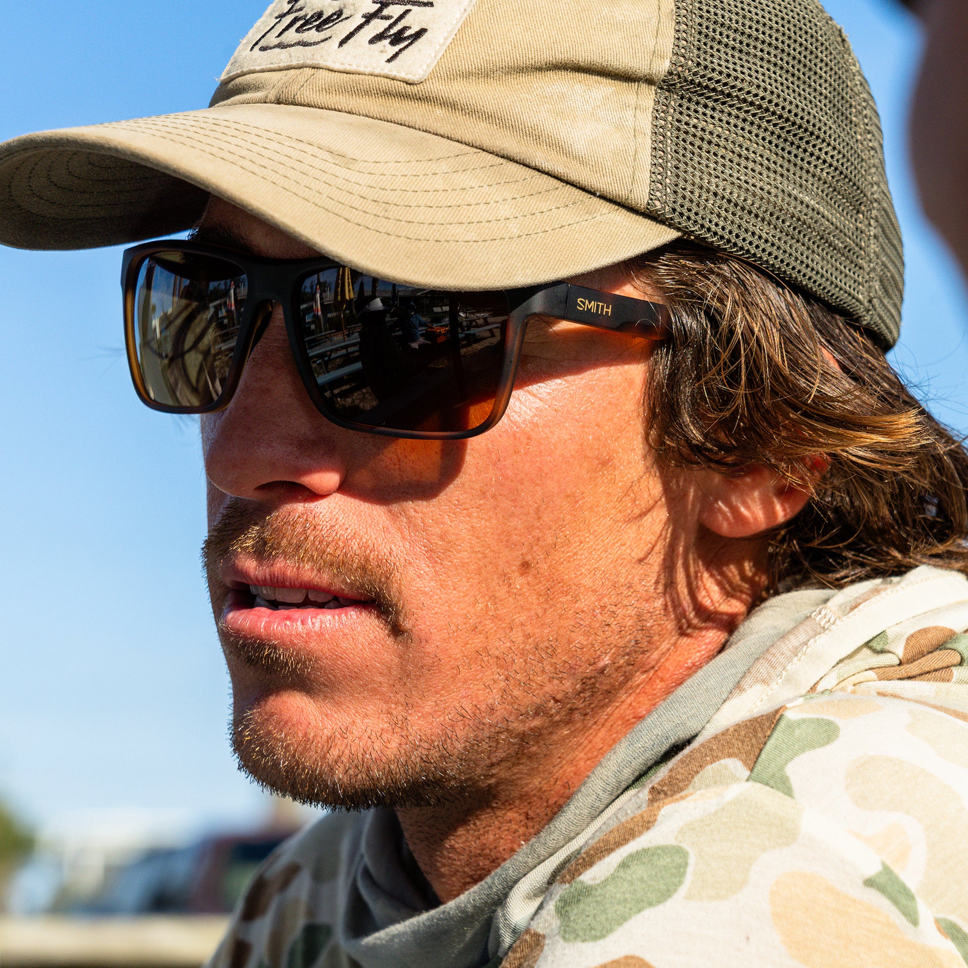 Riptide, Sunglasses + Matte Black | ChromaPop Glass Polarized Blue Mirror