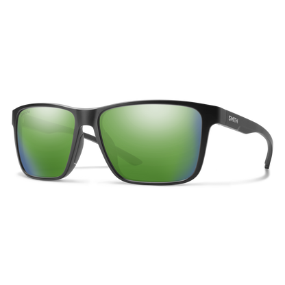Riptide XL, Matte Black | ChromaPop Polarized Green Mirror