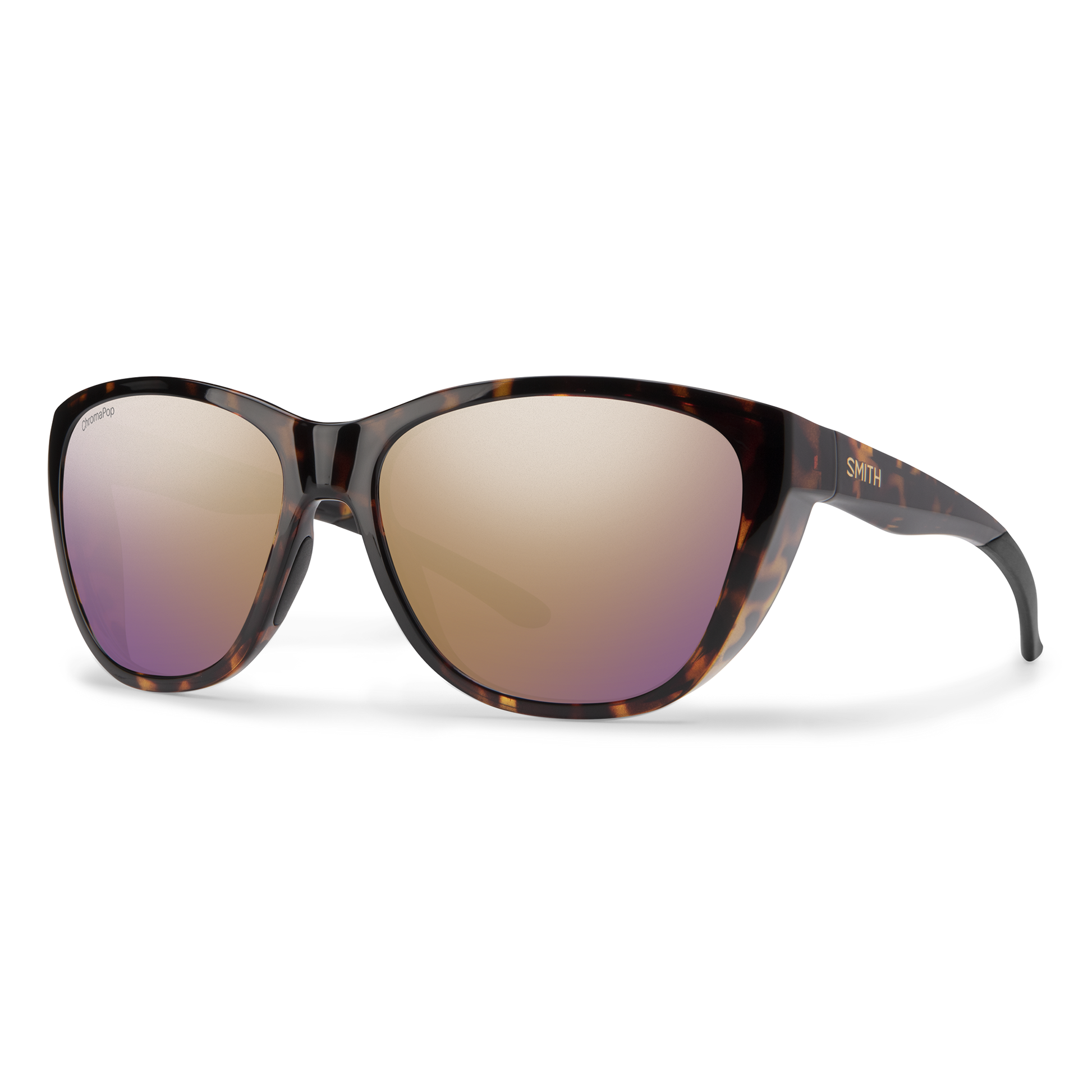 Shoal, Sunglasses + Tortoise | ChromaPop Polarized Rose Gold Mirror