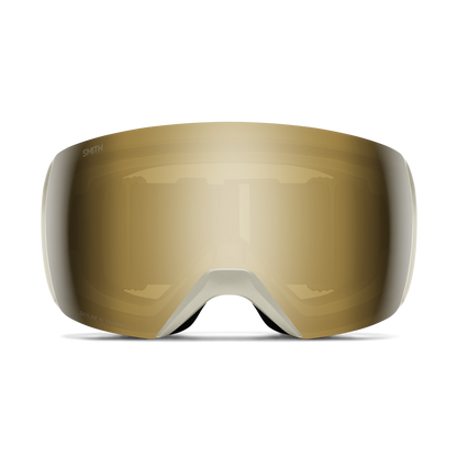 Skyline XL Low Bridge Fit, Chalk  | ChromaPop Sun Black Gold Mirror