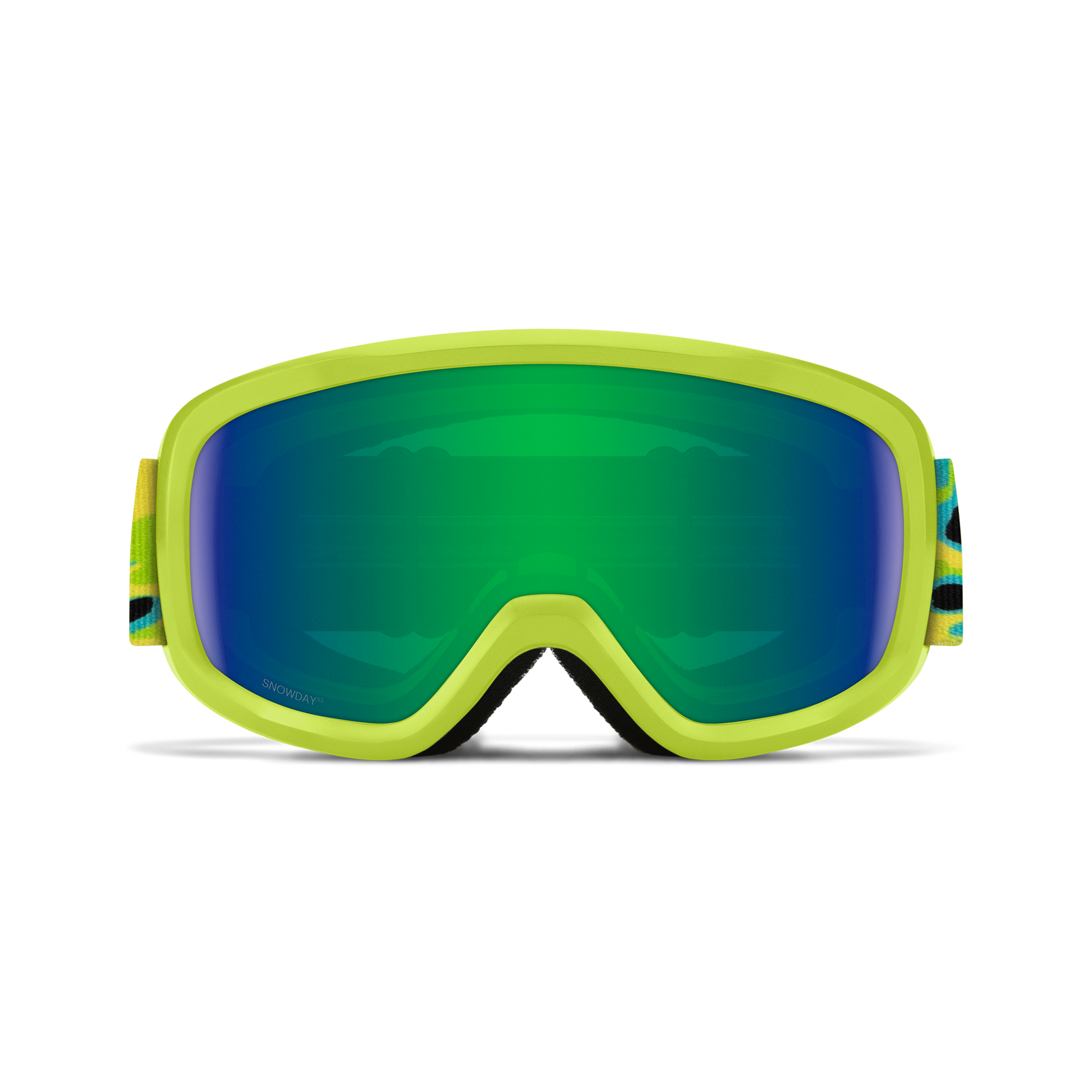 Jour de neige, noir | Miroir vert Sol-X