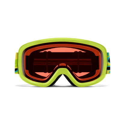 Jour de neige, noir | Miroir vert Sol-X