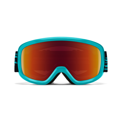 Jour de neige, noir | Miroir vert Sol-X