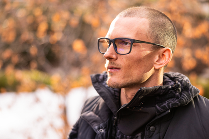 Spindle RX, Matte Black / Dark Ruthenium + Clear