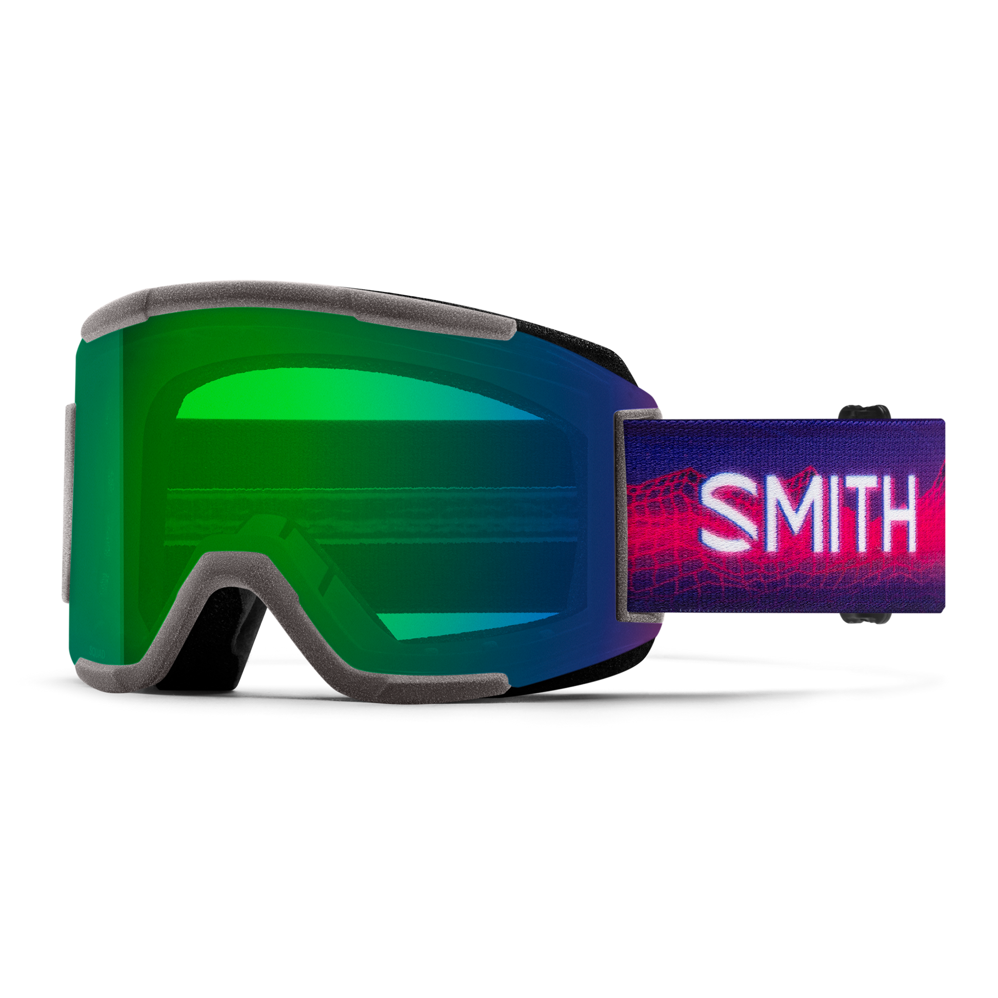 Squad Imprint 3D Goggle, White + ChromaPop Sun Green Mirror + ChromaPop Storm Blue Sensor Mirror