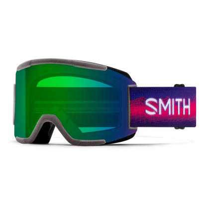 Squad Imprint 3D Goggle, White + ChromaPop Sun Green Mirror + ChromaPop Storm Blue Sensor Mirror