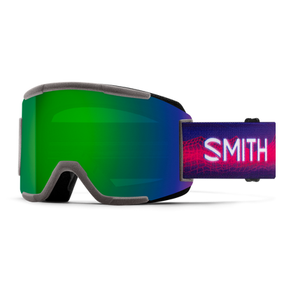 Squad Imprint 3D Goggle, White + ChromaPop Sun Green Mirror + ChromaPop Storm Blue Sensor Mirror