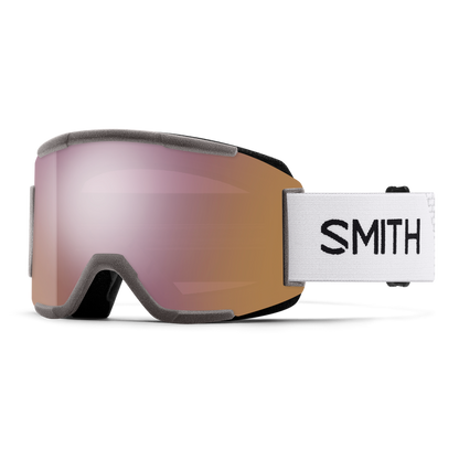 Squad Imprint 3D Goggle, White + ChromaPop Sun Green Mirror + ChromaPop Storm Blue Sensor Mirror