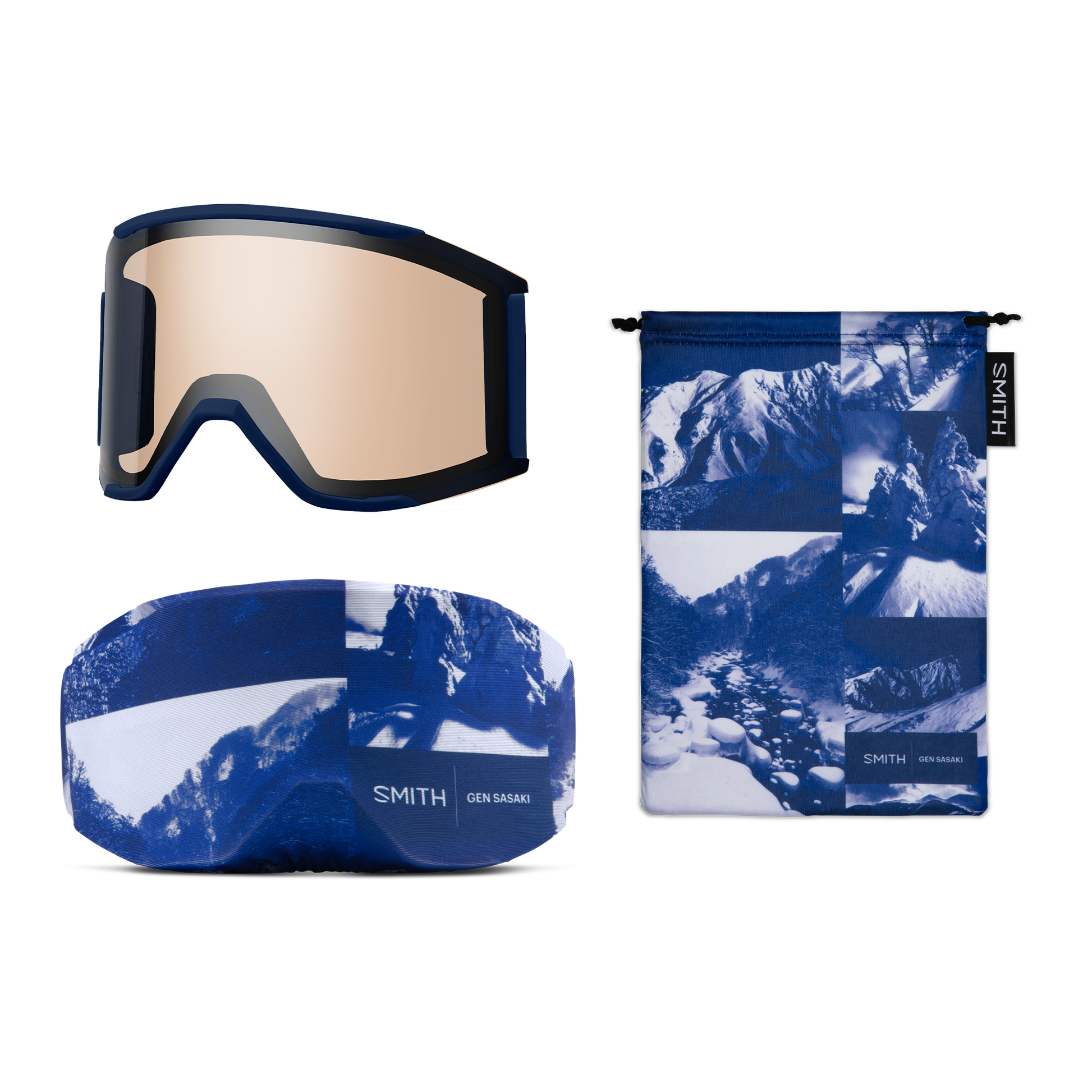 Squad MAG, Bouleau Noir | ChromaPop Sun Black Gold Mirror Lens