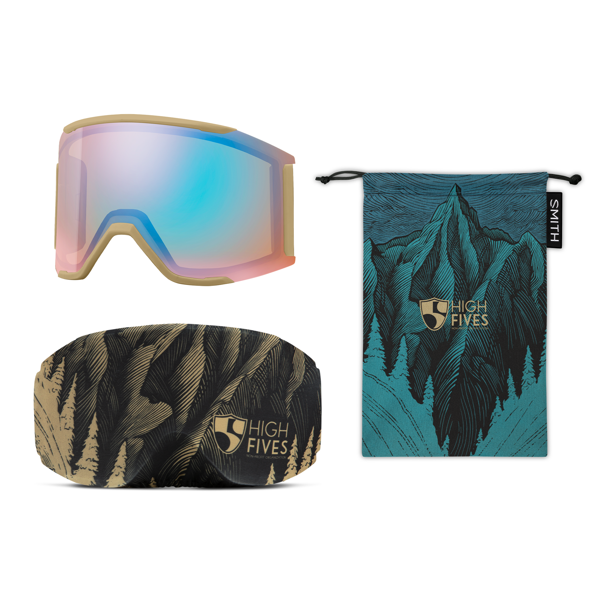 Squad MAG, Bouleau Noir | ChromaPop Sun Black Gold Mirror Lens