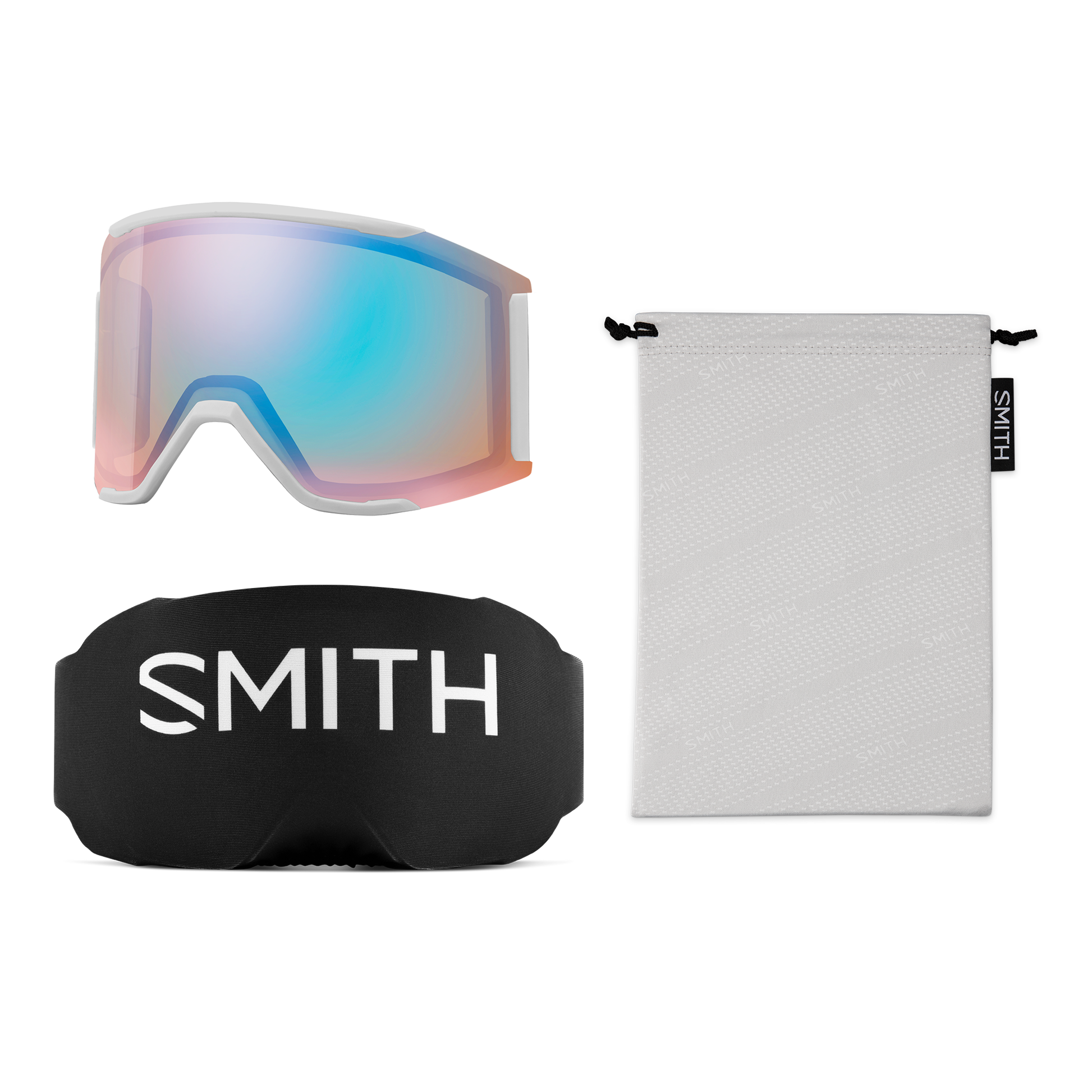 Squad MAG Low Bridge Fit, Black | ChromaPop Sun Green Mirror