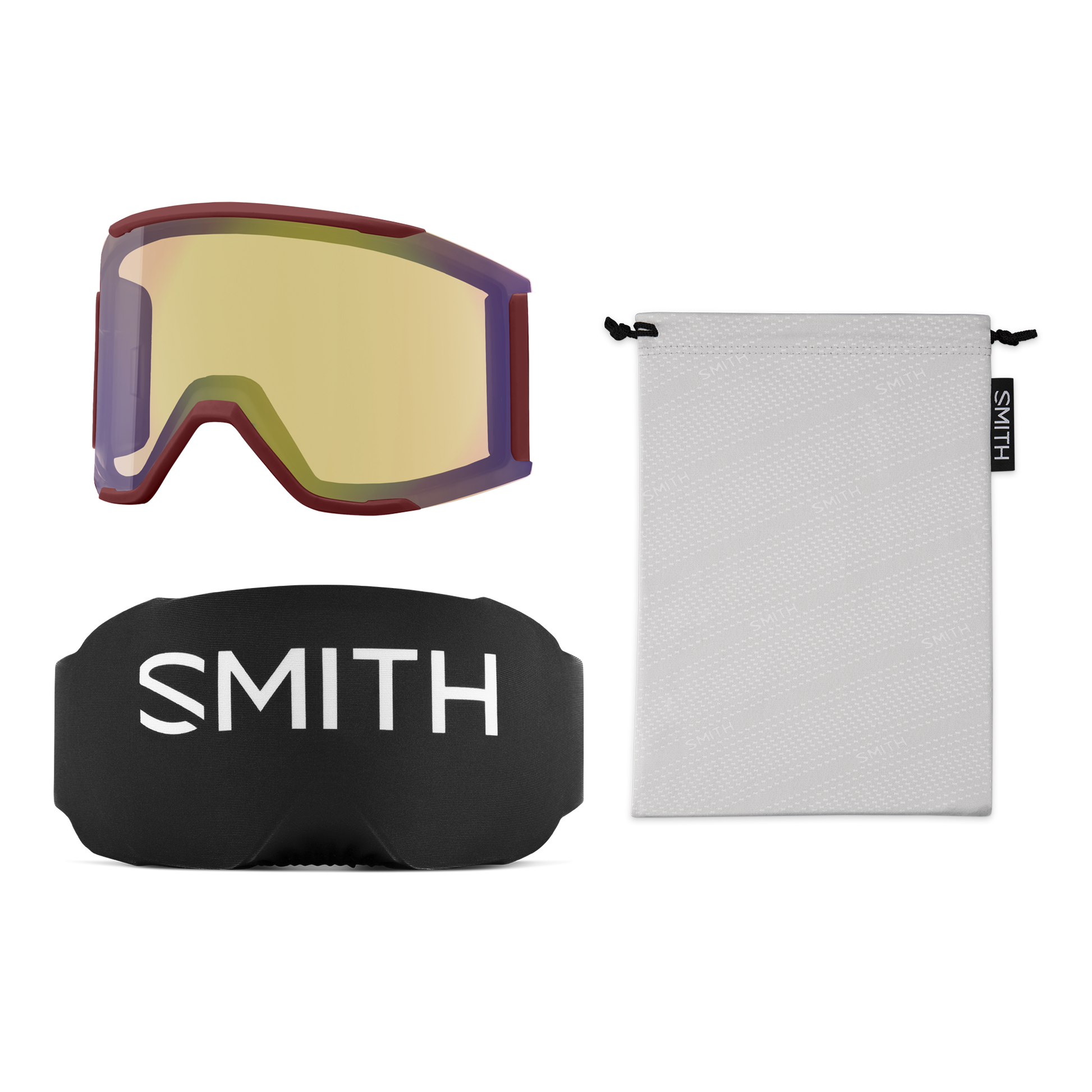 Squad MAG Low Bridge Fit, White Vapor | ChromaPop Everyday Rose Gold Mirror