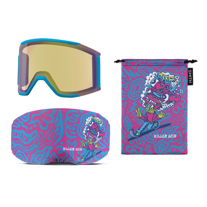 Squad MAG Low Bridge Fit, White Vapor | ChromaPop Everyday Rose Gold Mirror