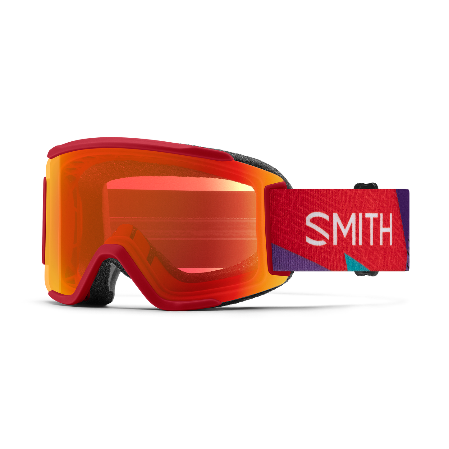 SQUAD XL ChromaPop ゴーグル sun red Smith Optics Squad XL ChromaPop Snow Goggles w/ Bonus Lens