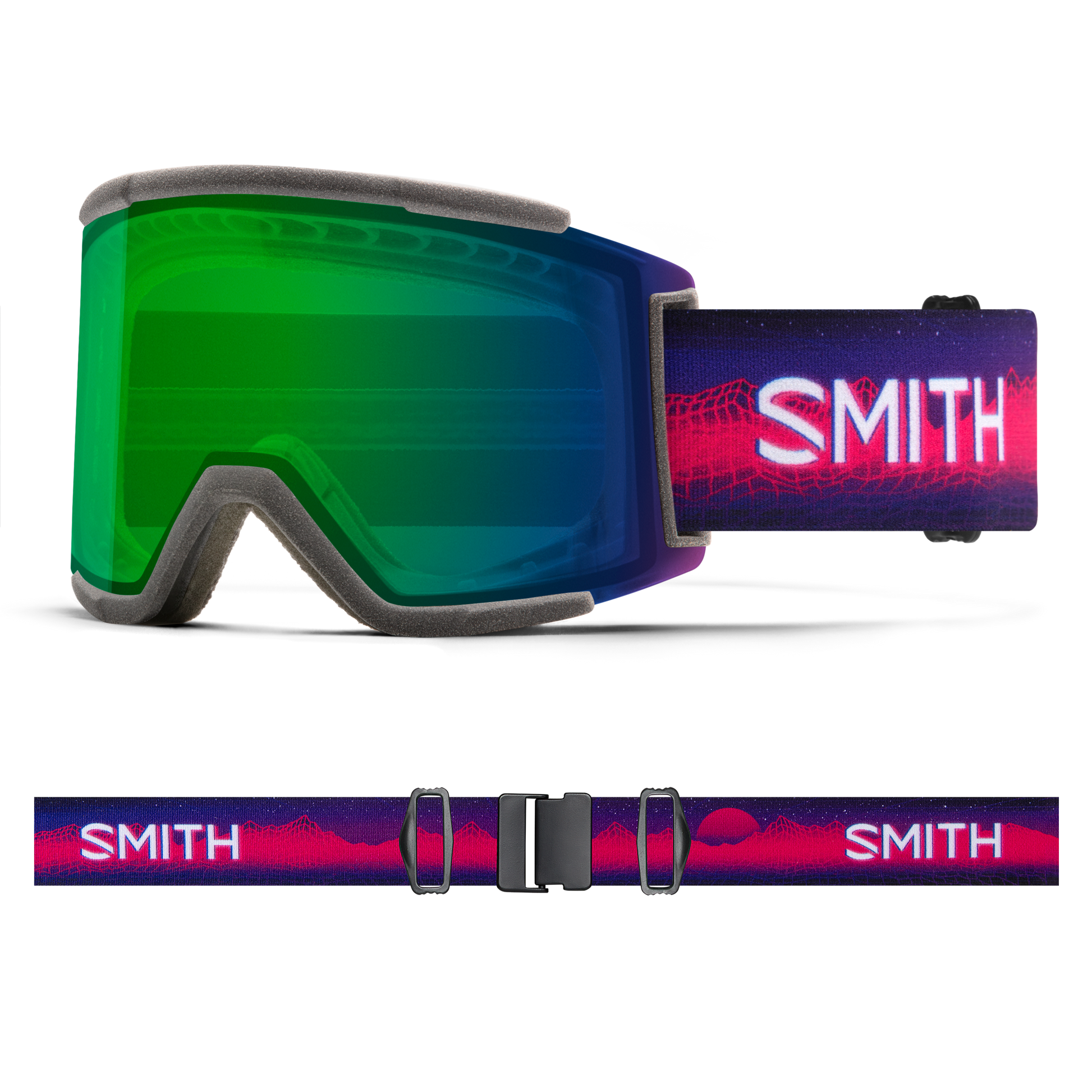 Squad XL Imprint 3D, White + ChromaPop Everyday Green Mirror