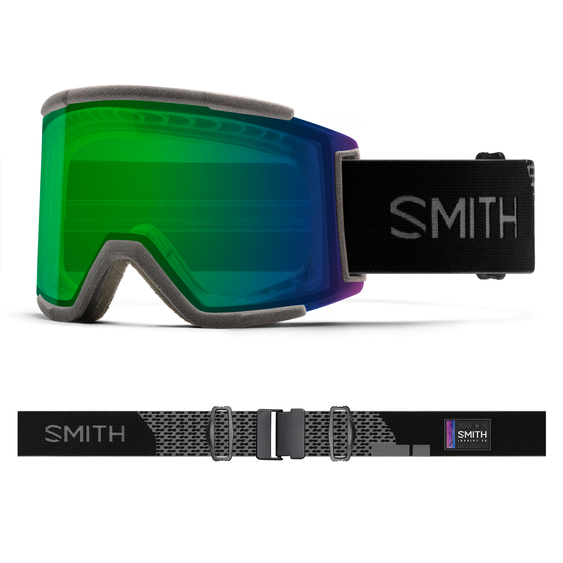 Squad XL Imprint 3D, White + ChromaPop Everyday Green Mirror