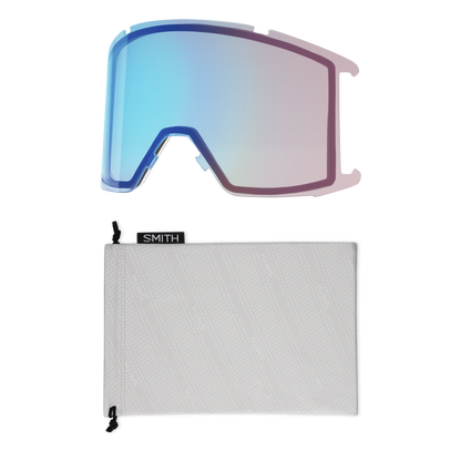 Squad XL Low Bridge Fit, Noir | ChromaPop Pro Miroir bleu photochromique