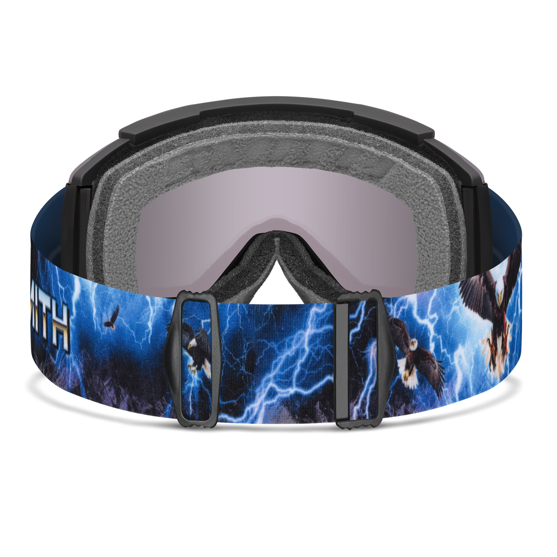 Squad XL Low Bridge Fit, Noir | ChromaPop Pro Miroir bleu photochromique