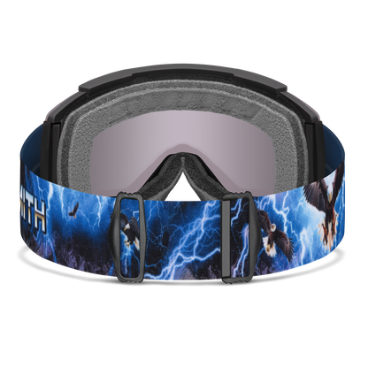 Squad XL Low Bridge Fit, Noir | ChromaPop Pro Miroir bleu photochromique