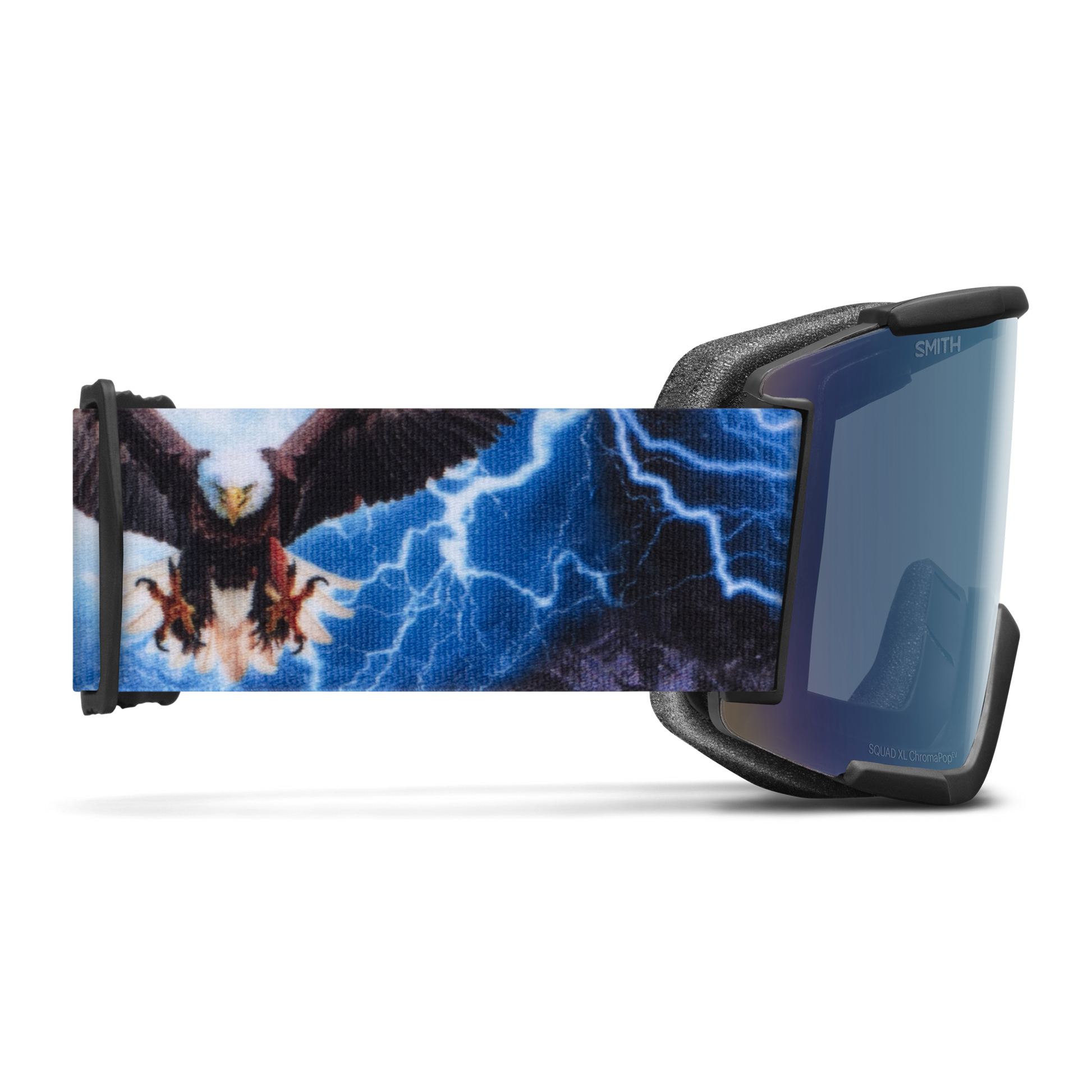 Squad XL Low Bridge Fit, Noir | ChromaPop Pro Miroir bleu photochromique