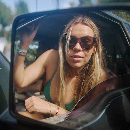 Sway, Sunglasses + Tortoise | ChromaPop Polarized Rose Gold Mirror